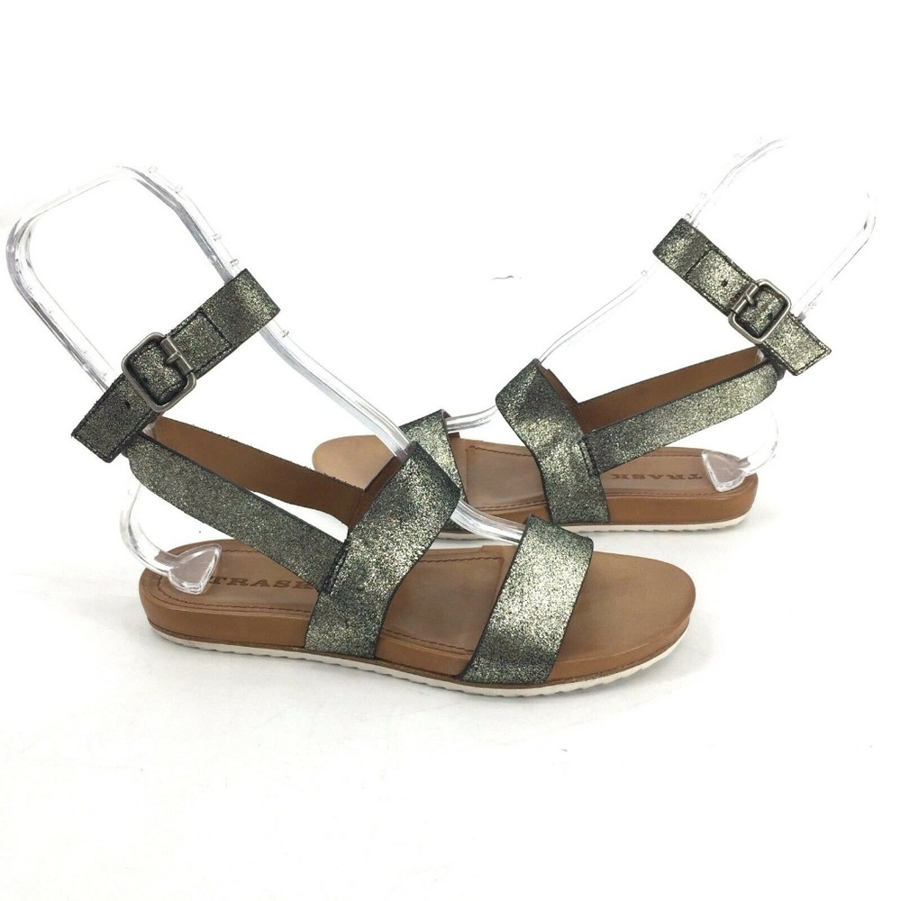 Trask Ryder Ankle Strap Sandal Silver Size 7M NWB - Picture 3 of 8